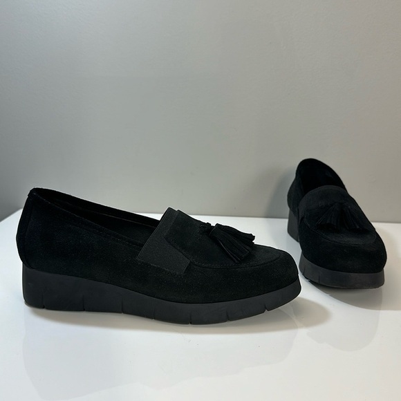 Cordani Alias Black Suede Loafers Size 37(6.5-7) - Picture 1 of 15